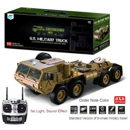 Conquer Any Terrain 1/12 RC Military Truck Trailer Model Toy
